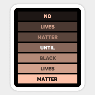 Black Lives Matter Design Sticker